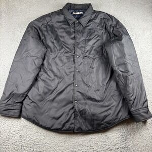 Outerknown Jacket Mens XL Black Snap Bomber Quilted Outdoor Hiking